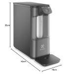 Purificador de Água Gelada Fria e Natural Elétrico Compacto Eletronico placa Electrolux Filtro refil 6 meses ou 3000l Painel Touch Bivolt Grafite PE12G - Imagem 5