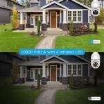 Lâmpada com câmera WiFi para ambientes externos, câmera de vigilância doméstica 1080p E27, panorâmica de 360 graus, sem fio, áudio bidirecional, visão noturna, detecção de movimento - Imagem 7
