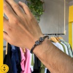 Pulseira Medalha de São Bento Bracelete Aço Banhado Duplo Metal Tamanho Ajustável Cruz Sagrada Proteção Fé Religião na Moda Masculino Feminino - Imagem 5