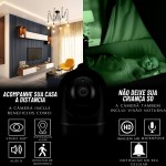 Câmera Babá Eletrônica Wi-Fi com Áudio Bidirecional, Visão Noturna Infravermelha, Detecção de Movimento, Monitoramento em Tempo Real pelo Celular e Sistema Bivolt Automático. - Imagem 5