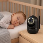 Câmera Babá Eletrônica Wi-Fi com Áudio Bidirecional, Visão Noturna Infravermelha, Detecção de Movimento, Monitoramento em Tempo Real pelo Celular e Sistema Bivolt Automático. - Imagem 7
