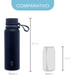 LYOR - Garrafa Térmica de Aço Inox Explorer Azul 650ml - Imagem 6