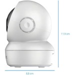Kit 2 Cameras de Seguranca Wi-Fi C6N 1080p Full HD com Rotacao Pan-Tilt 360 Visao Noturna e Deteccao de Movimento - Imagem 7