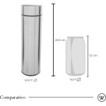 WOLFF - Garrafa Térmica de Aço Inox com Termômetro em Led 500ml - Conserva Bebidas Quentes e Frias - Imagem 8