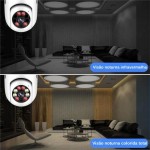 Câmera Segurança IP Lâmpada WiFi Full HD 1080p com Visão Noturna Infravermelho 1080P, Yoosee, Bivolt, Detecção de Movimento, Áudio Bidirecional, Prova D'água Giratória Premium - Imagem 3