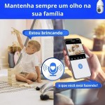 Câmera Segurança IP Lâmpada WiFi Full HD 1080p com Visão Noturna Infravermelho 1080P, Yoosee, Bivolt, Detecção de Movimento, Áudio Bidirecional, Prova D'água Giratória Premium - Imagem 4
