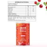 Creatin Beauty Collagen Skin, 3g de Creatina, Peptídeos de colágeno Verisol + Ácido Hialurônico Haplex Plus, 300g, Sabor Cranberry, Bigens - Imagem 5