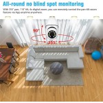 Smart dataCâmera ip lâmpada câmera 1080p hd panorâmica sem fio de segurança em casa wi fi cctv fisheye lâmpada câmera ycc365/Yoosee graus segurança em casa Yoosee - Imagem 4