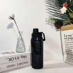 Garrafa Térmica 500ml em Aço Inoxidável com Glitter Mantém Quente e Frio, Tampa Rosqueável com Alça, Garrafa Térmica Portátil para Água, Café e Bebidas (VERDE AGUA) - Imagem 8