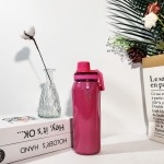 Garrafa Térmica 500ml em Aço Inoxidável com Glitter Mantém Quente e Frio, Tampa Rosqueável com Alça, Garrafa Térmica Portátil para Água, Café e Bebidas (VERDE AGUA) - Imagem 9
