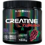 Creatine Turbo BlackSkull - Creatina Monohidratada em pó, com carboidrato para melhor absorção e performance (150g Pote, Uva)