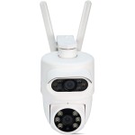 EKAZA Câmera de Segurança Externa Inteligente Nuvem Dual Dome, WiFi, IP65, H 310°/ V 140°, Compatível com Amazon Alexa e Google Assistant - EKJS-T3169 - Imagem 9