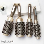 Escova de Cabelo Termica Profissional Ceramica Tehrmal Ionica Cerdas Javali Nylon Multiactive 25mm - Imagem 7