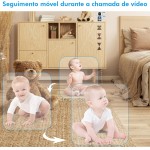 Camera de Segurança Wifi, Baba Eletronica, Camera de Segurança com Tela, Detecção de Movimento, Push de Alerta via Aplicativo, Áudio Bidirecional, Visão Noturna Infravermelha, WKTY001 - Imagem 6
