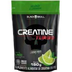 Creatine Turbo BlackSkull - Creatina Monohidratada em pó, com carboidrato para melhor absorção e performance (150g Refil, Limão)