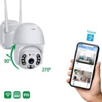 Câmera de Segurança Ip A8 Externa Prova Dágua Wifi Icsee Full Hd 1080p - Imagem 3