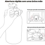 Garrafa Térmica 1700ml - Duplamente Isolada a Vácuo, Canudo e Base Emborrachada Anti Derrapante, Mantém Bebidas Quentes por 12 Horas e Geladas por 24 Horas (Branco) - Imagem 9