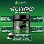 Creatina Monohidratada Everlasting Nutrition 300g - Suplemento para Aumento de Força e Performance em Treinos - Imagem 4