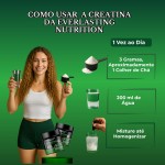 Creatina Monohidratada Everlasting Nutrition 300g - Suplemento para Aumento de Força e Performance em Treinos - Imagem 7
