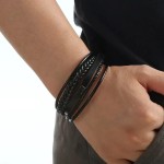 Pulseira Masculina Executiva (PRETA, 21cm) - Imagem 2