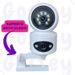 Camera Dupla de Segurança IP Gostey Giratoria 360 Interna WiFi com Aplicativo e Sensor de Movimento - Imagem 6