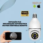 Câmera Segurança Lâmpada IP WiFi Full HD 1080p com Visão Noturna Infravermelho 1080P, Bivolt, Detecção de Movimento, Áudio Bidirecional, Prova D'água Giratória - Imagem 5