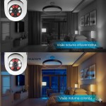 Câmera Segurança Lâmpada IP WiFi Full HD 1080p com Visão Noturna Infravermelho 1080P, Bivolt, Detecção de Movimento, Áudio Bidirecional, Prova D'água Giratória - Imagem 7