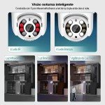 Wifi Smart Camera Câmera de Segurança Premium Wifi 1080p HD Detecção de Movimento A prova D'água Externa Plástica - Imagem 3