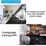 Wifi Smart Camera Câmera de Segurança Premium Wifi 1080p HD Detecção de Movimento A prova D'água Externa Plástica - Imagem 5