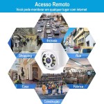 Wifi Smart Camera Câmera de Segurança Premium Wifi 1080p HD Detecção de Movimento A prova D'água Externa Plástica - Imagem 6