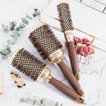 Olivia Garden NanoThermic Ceramic + Escova de cabelo térmica redonda de íons – não elétrica – Escova profissional para cabelos normais a grossos – Barril de 9,5 mm de diâmetro – NT-18 - Imagem 7