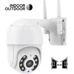 Câmera Ip Externa Wifi Noturna Ip66 Hd modelo A8 + Cartão 128 Gb - a prova d'água - Imagem 4