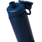 Garrafa Térmica Gocase Fresh Inox Parede Dupla Isolada À Vácuo 650ml - Azul Marinho - Imagem 4