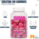 Kit 2un Guday Creatina Em Gummies SaborFrutas Vermelhas 60 Gomas Cada Pote - Imagem 3