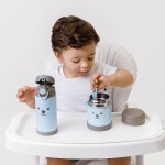 Buba Buba Garrafa Termica Parede Dupla 400 Ml Gumy - Azul Azul Tamanho Único Hora Da Papinha - Imagem 6