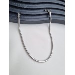 Pulseira Corrente Rabo De Rato De Aço Inoxidável Cirugico Antialergico Pulseira De Aço Inox Hipoalergênico Correntinha Redonda Maleável - Imagem 3