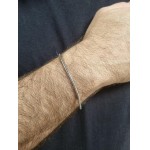 Pulseira Corrente Rabo De Rato De Aço Inoxidável Cirugico Antialergico Pulseira De Aço Inox Hipoalergênico Correntinha Redonda Maleável - Imagem 6