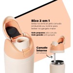 Garrafa Térmica Inox Academia 800ml Aya Offwhite Alma Genius - Imagem 6