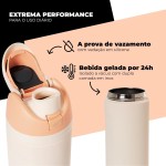 Garrafa Térmica Inox Academia 800ml Aya Offwhite Alma Genius - Imagem 7