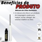 Máscara de Cílios Ilusionista Alonga e Define Mia Make 6g - Imagem 2
