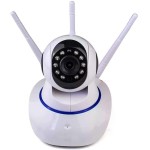 Camera Ip Wireless Sem Fio Wifi Hd 3 Antenas Sensor Noturna - Imagem 4