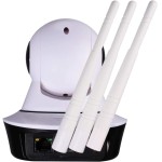 Camera Ip Wireless Sem Fio Wifi Hd 3 Antenas Sensor Noturna - Imagem 5