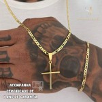 Cordão E Pulseira De Moeda Antiga Com Banho 24k Não Escurece+ (60cm) - Imagem 5