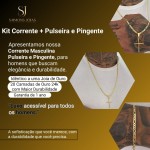 Cordão E Pulseira De Moeda Antiga Com Banho 24k Não Escurece+ (60cm) - Imagem 6