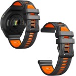 Pulseira Silicone Para Relógio Garmin Forerunner 255/265/745/venu Dual Cor 22MM Fecho Duplo - Imagem 4