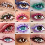 Rímel colorido para cílios, rímel colorido volumoso, rosa, roxo, azul, verde, vermelho, alongamento, definição, ondulação, fórmula multiplicadora (#07-vermelho, 1 unidade (pacote com 1))-07 - Imagem 4
