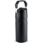 Stanley - Garrafa de Água Aerolight Flip Straw, Canudo Integrado, Abertura Grande, Aço Inoxidável Leve, 473ml Black - Imagem 3