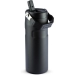 Stanley - Garrafa de Água Aerolight Flip Straw, Canudo Integrado, Abertura Grande, Aço Inoxidável Leve, 473ml Black - Imagem 4
