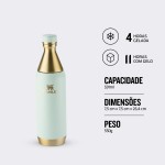 Stanley Garrafa Térmica Slim Bottle Gilded Celadon | 591 ML - Imagem 4