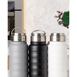 WOLFF - Garrafa Térmica de Aço Inox com Alça Trekk Branca 600ml - Imagem 6